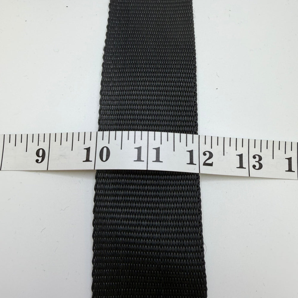 2" (51mm) Webbing Trim - Black - 2.95M Bundle - True Deadstock supplies Fabric by private - Sustainable Textile | FABCYCLE