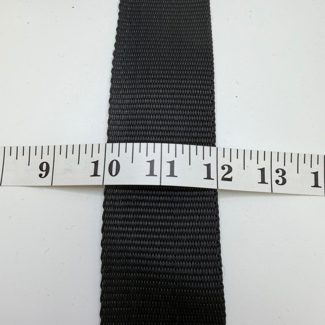 2" (51mm) Webbing Trim - Black - 2.95M Bundle - True Deadstock supplies Fabric by private - Sustainable Textile | FABCYCLE