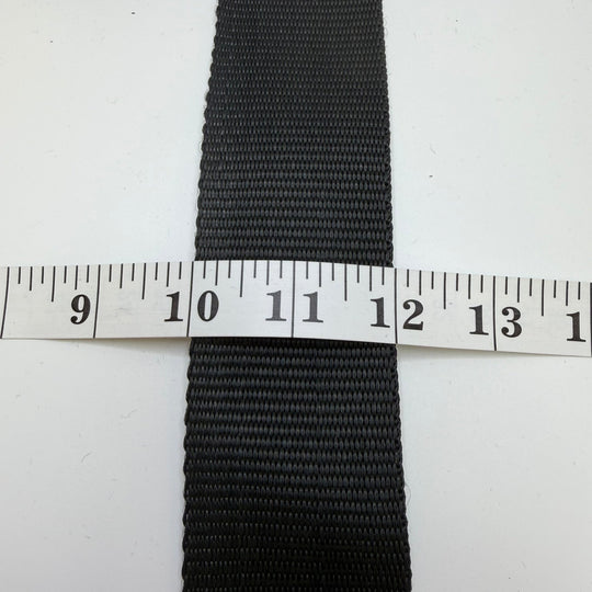 2" (51mm) Webbing Trim - Black - 2.95M Bundle - True Deadstock supplies Fabric by private - Sustainable Textile | FABCYCLE
