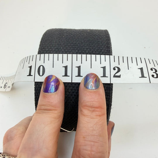 2" (51mm) Webbing Trim - Dark Grey - Roll - True Deadstock supplies Fabric by private - Sustainable Textile | FABCYCLE