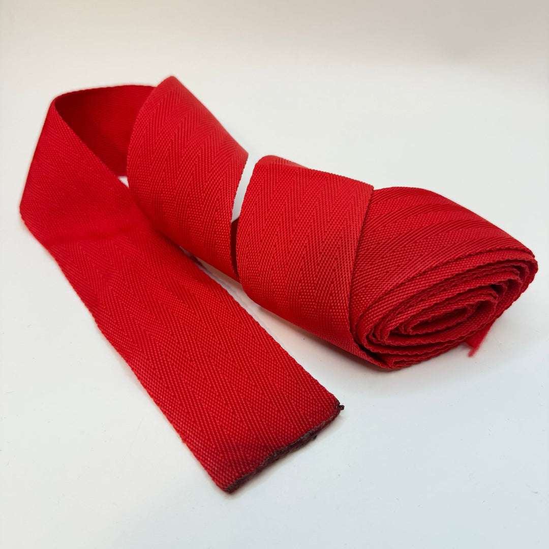 2" (51mm) Webbing Trim - Red - 2.35M Bundle - True Deadstock supplies Fabric by private - Sustainable Textile | FABCYCLE