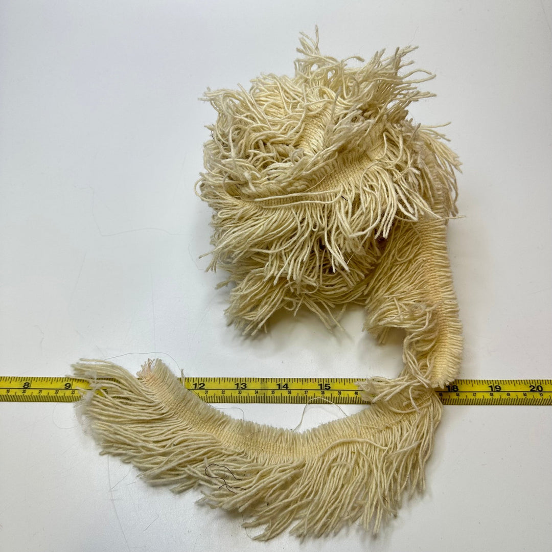2 ½" (64mm) Fringe Tape Trim - Cream - 3.4M Bundle - True Deadstock supplies Fabric by private - Sustainable Textile | FABCYCLE