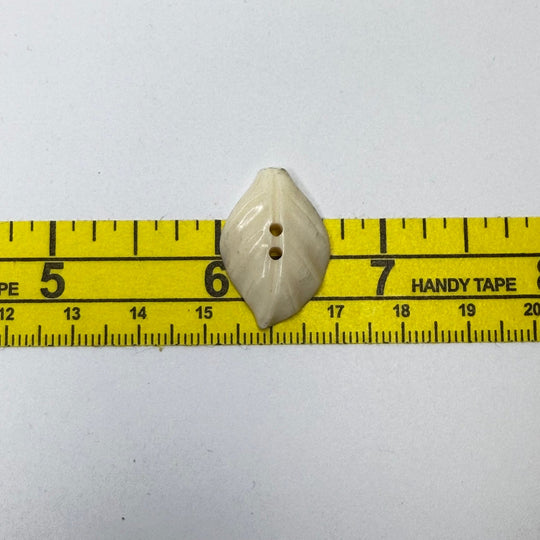 2 Hole Button - 10MM Plastic - Cream - 2 Pack - True Deadstock supplies Fabric by private - Sustainable Textile | FABCYCLE