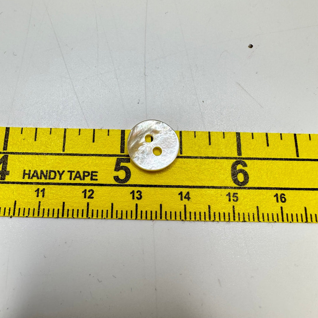 2 Hole Button - 11MM Shell - Translucent Brown - 10 Pack - True Deadstock supplies Fabric by private - Sustainable Textile | FABCYCLE