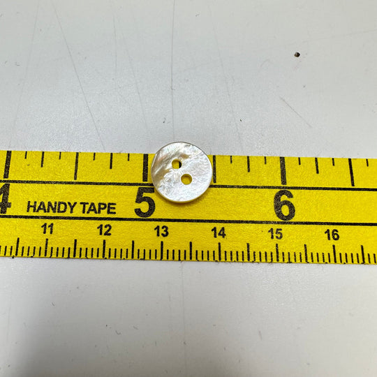 2 Hole Button - 11MM Shell - Translucent Brown - 10 Pack - True Deadstock supplies Fabric by private - Sustainable Textile | FABCYCLE