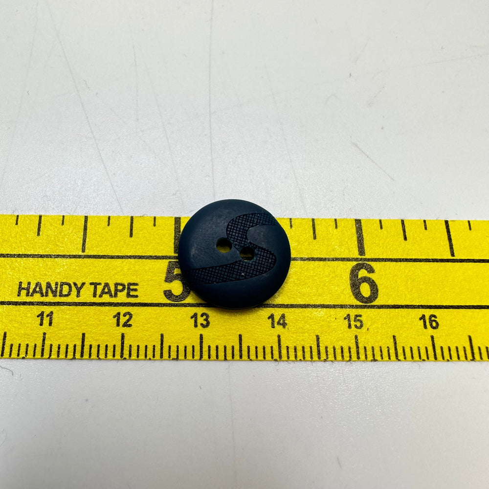 2 Hole Button - 15MM Plastic - Navy - 10 Pack - True Deadstock supplies Fabric by private - Sustainable Textile | FABCYCLE