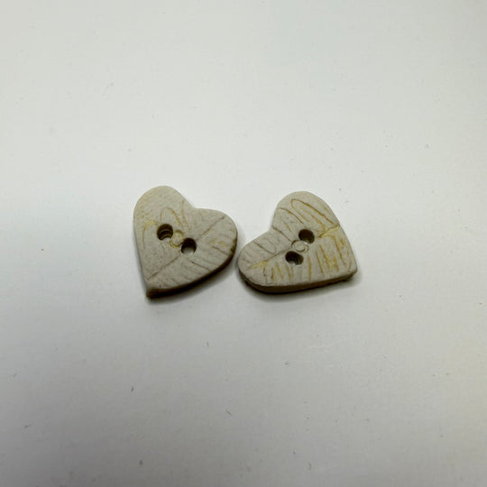 2 Hole Button - 20MM - Cream - 2 Pack - True Deadstock supplies Fabric by private - Sustainable Textile | FABCYCLE