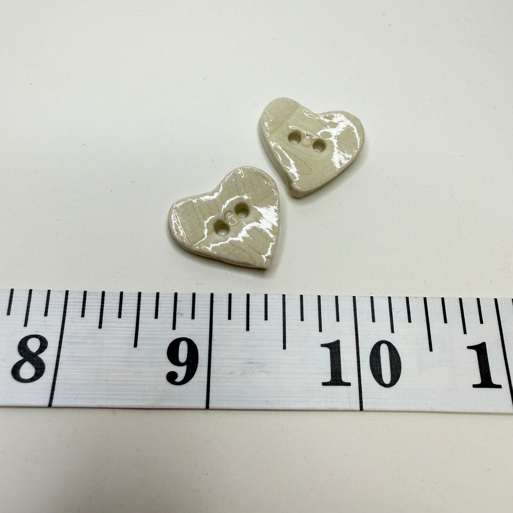 2 Hole Button - 20MM - Light Cream - 2 Pack - True Deadstock supplies Fabric by private - Sustainable Textile | FABCYCLE
