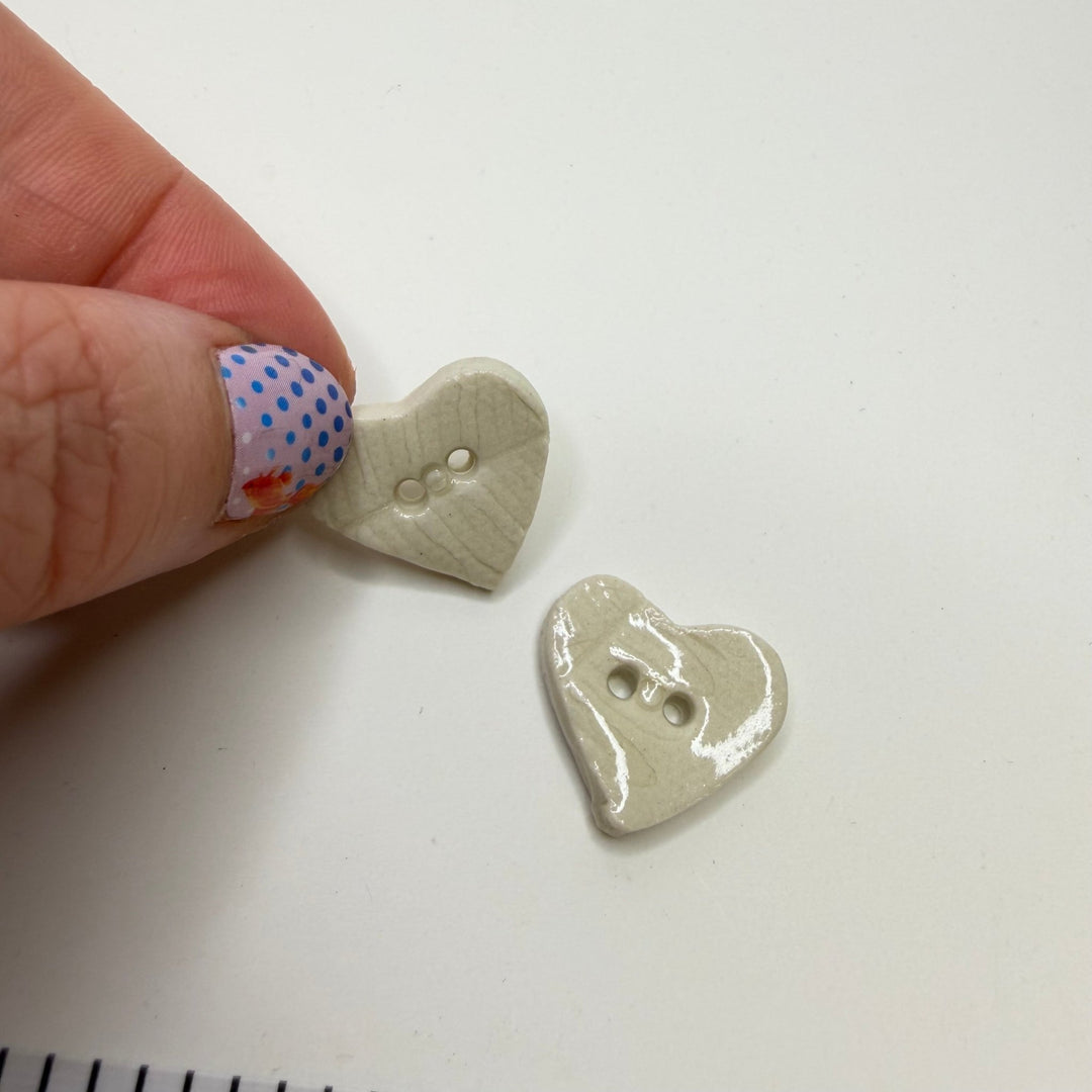 2 Hole Button - 20MM - Light Cream - 2 Pack - True Deadstock supplies Fabric by private - Sustainable Textile | FABCYCLE