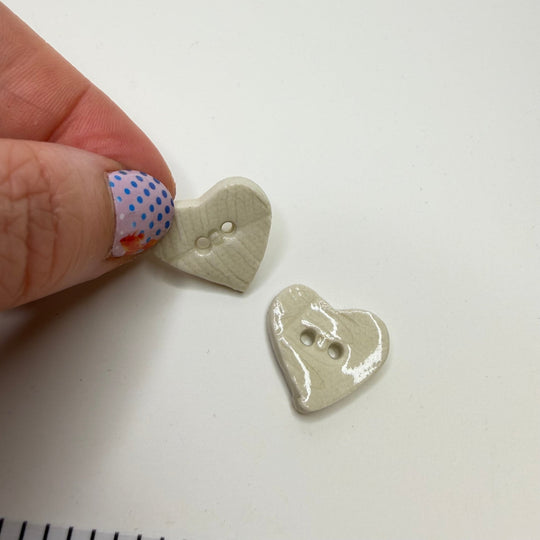 2 Hole Button - 20MM - Light Cream - 2 Pack - True Deadstock supplies Fabric by private - Sustainable Textile | FABCYCLE