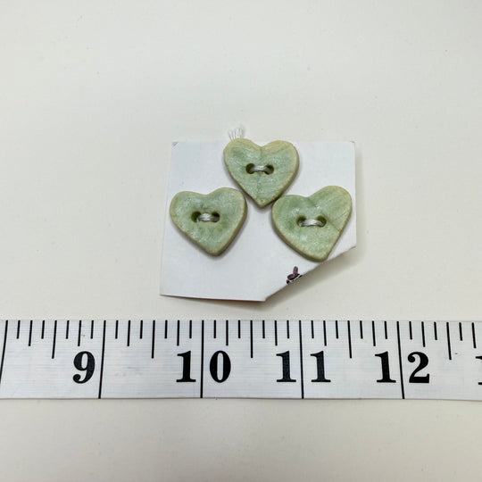 2 Hole Button - 20MM - Light Moss Green - 3 Pack - True Deadstock supplies Fabric by private - Sustainable Textile | FABCYCLE