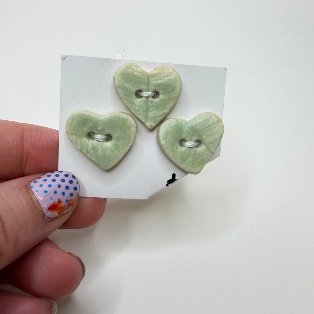 2 Hole Button - 20MM - Light Moss Green - 3 Pack - True Deadstock supplies Fabric by private - Sustainable Textile | FABCYCLE