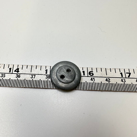 2 Hole Button - 20MM Metal - Grey - 10 Pack - True Deadstock supplies Fabric by private - Sustainable Textile | FABCYCLE