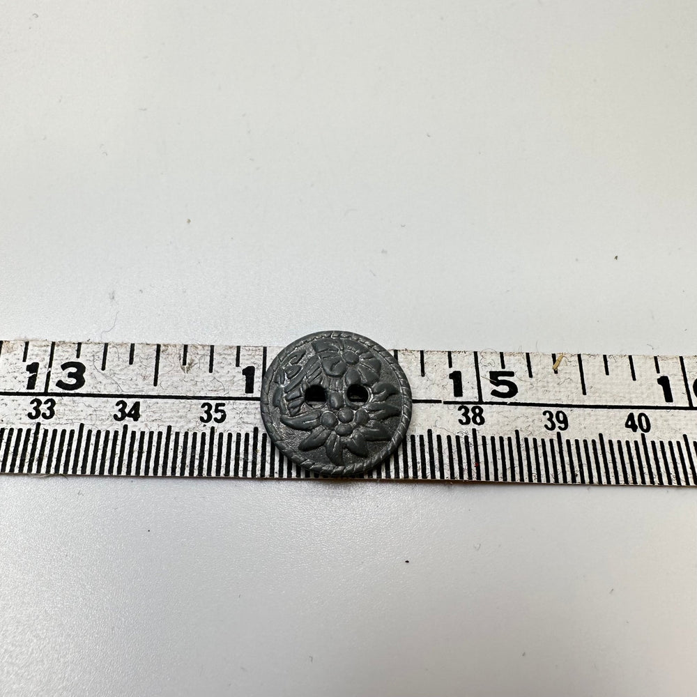 2 Hole Button - 20MM Metal - Grey - 8 Pack - True Deadstock supplies Fabric by private - Sustainable Textile | FABCYCLE