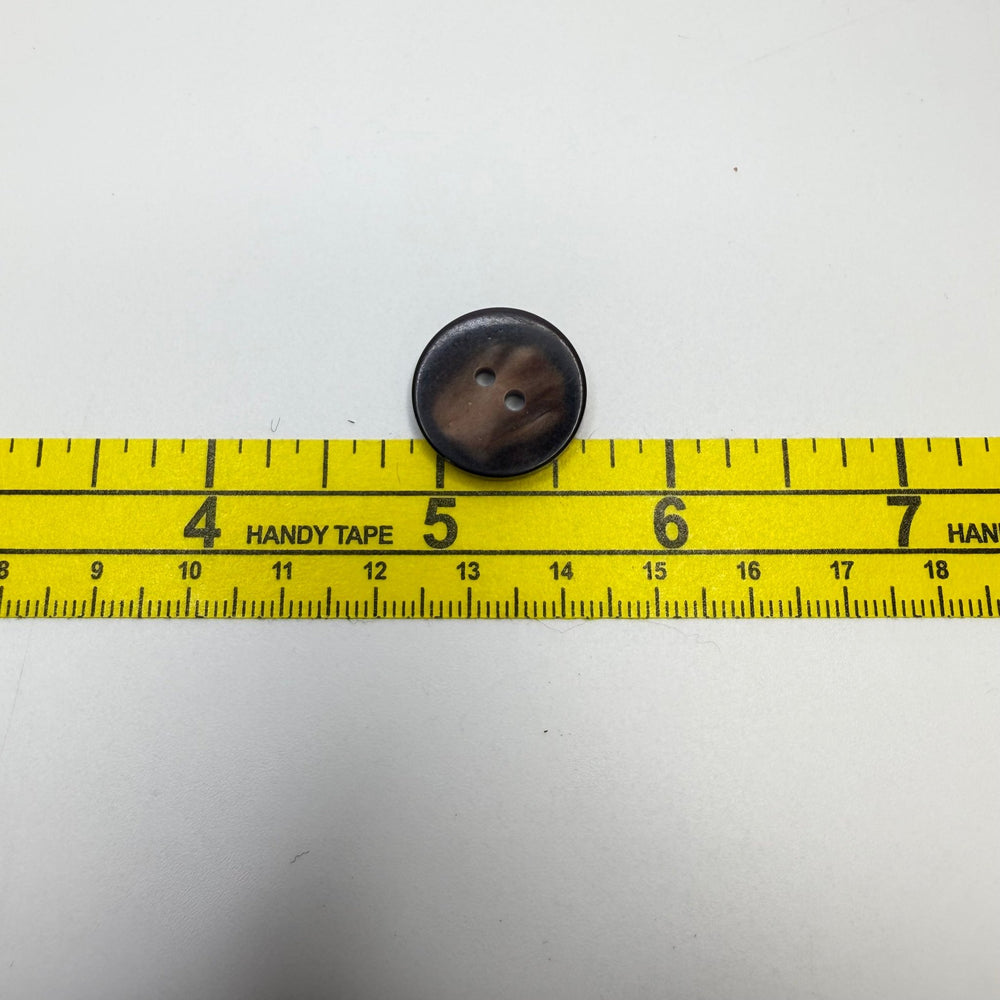 2 Hole Button - 20MM Plastic - Brown/Burgundy - 4 Pack - True Deadstock supplies Fabric by private - Sustainable Textile | FABCYCLE