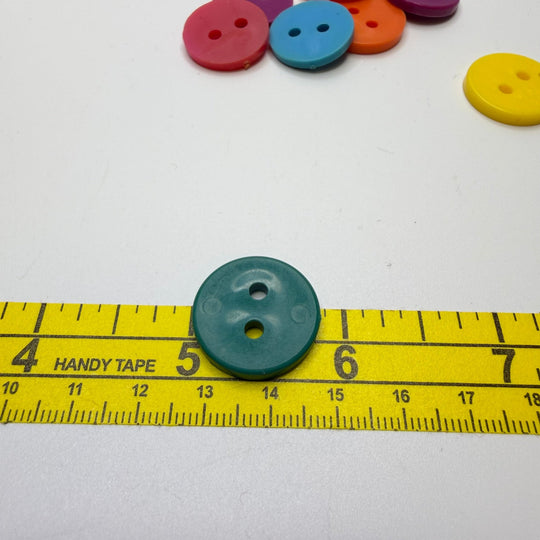 2 Hole Button - 20MM Plastic - Multi - 12 Pack - True Deadstock supplies Fabric by private - Sustainable Textile | FABCYCLE
