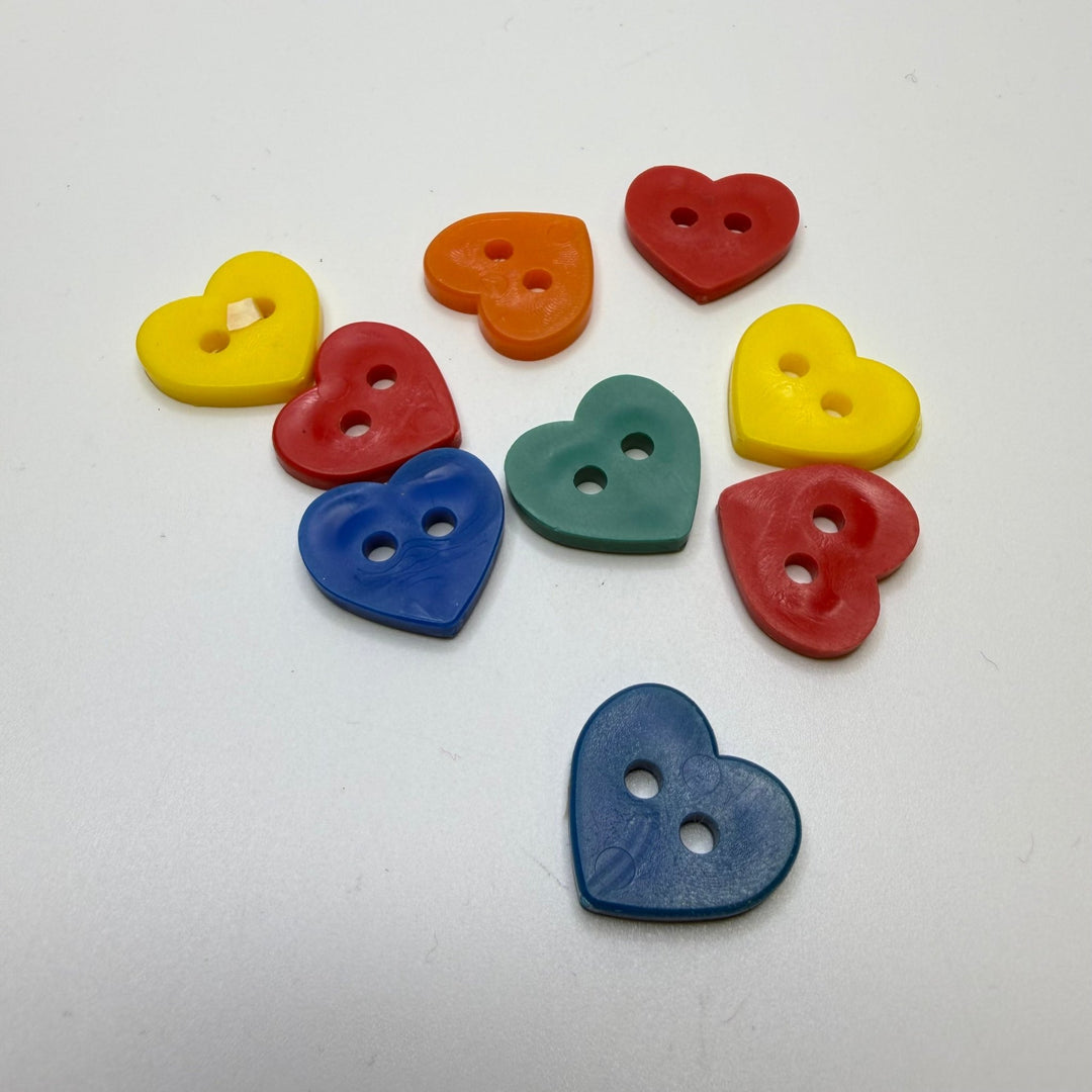 2 Hole Button - 20MM Plastic - Multi - 9 Pack - True Deadstock supplies Fabric by private - Sustainable Textile | FABCYCLE