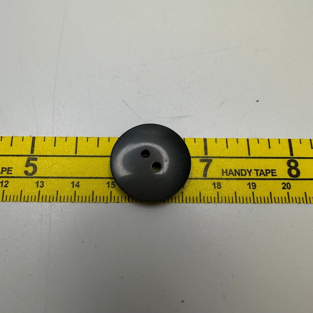 2 Hole Button - 22MM Plastic - Grey - True Deadstock supplies Fabric by private - Sustainable Textile | FABCYCLE