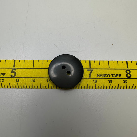 2 Hole Button - 22MM Plastic - Grey - True Deadstock supplies Fabric by private - Sustainable Textile | FABCYCLE