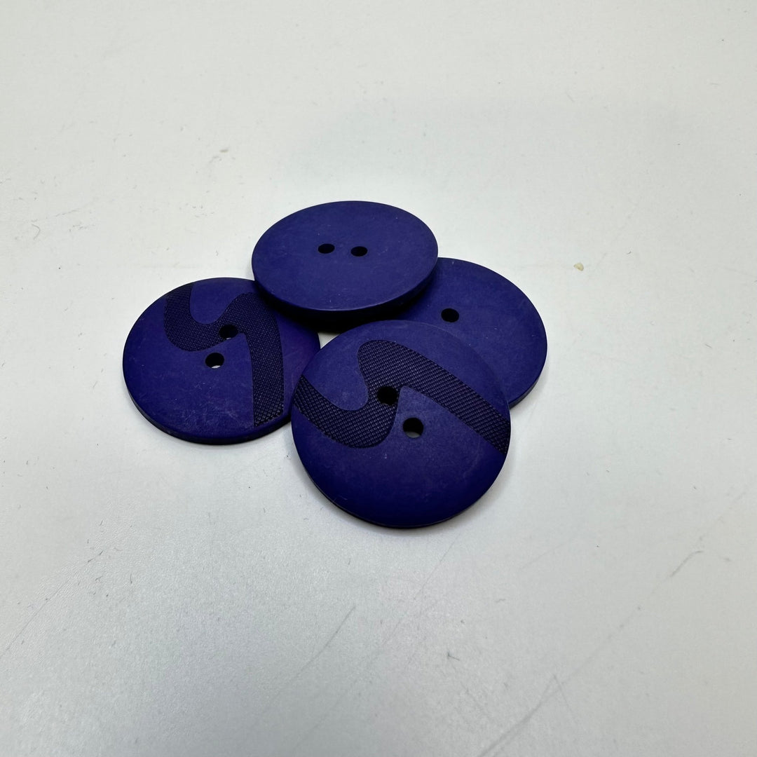 2 Hole Button - 25MM Plastic - Dark Mauve - 4 Pack - True Deadstock supplies Fabric by private - Sustainable Textile | FABCYCLE