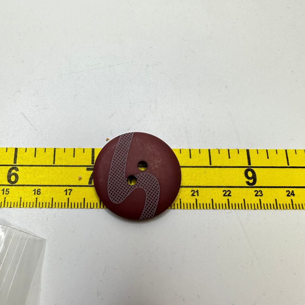 2 Hole Button - 25MM Plastic - Purple Mauve - 4 Pack - True Deadstock supplies Fabric by private - Sustainable Textile | FABCYCLE
