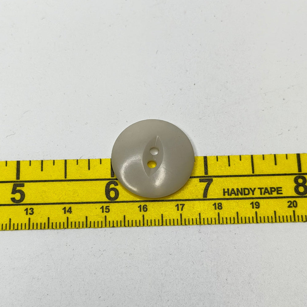 2 Hole Button - 25MM Plastic - White/Cream - 4 Pack - True Deadstock supplies Fabric by private - Sustainable Textile | FABCYCLE