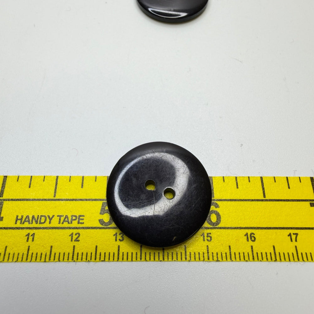 2 Hole Button - 30MM Plastic - Black - 3 Pack - True Deadstock supplies Fabric by private - Sustainable Textile | FABCYCLE