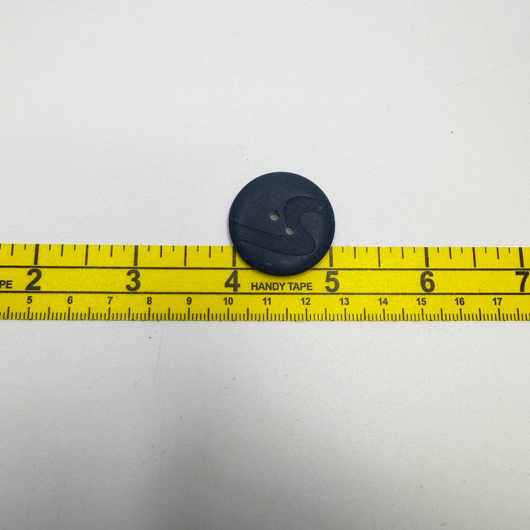 2 Hole Button - 30MM Plastic - Navy - 10 Pack - True Deadstock supplies Fabric by private - Sustainable Textile | FABCYCLE
