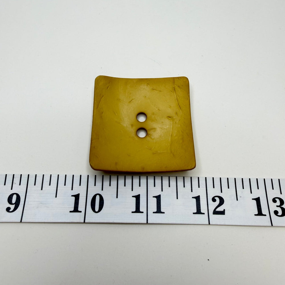 2 Hole Button - 45MM Plastic - Beige - True Deadstock supplies Fabric by private - Sustainable Textile | FABCYCLE
