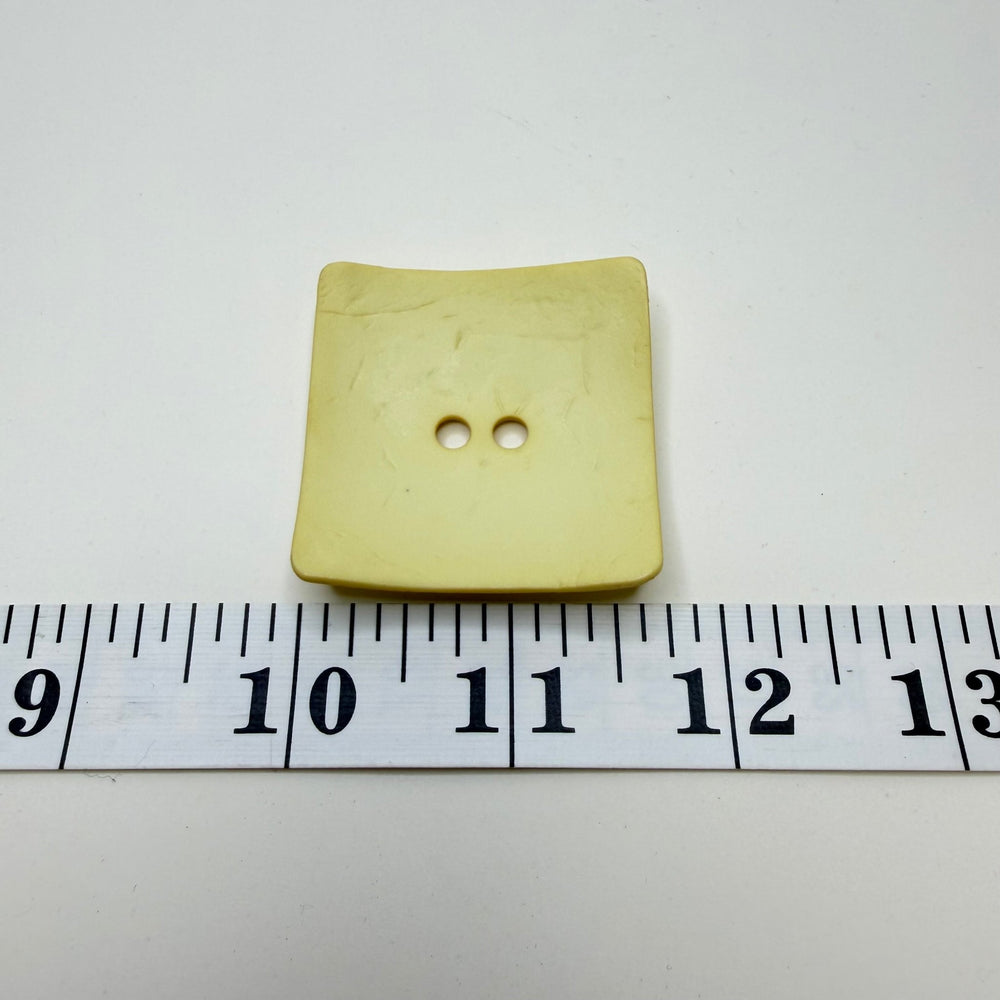 2 Hole Button - 45MM Plastic - Cream - True Deadstock supplies Fabric by private - Sustainable Textile | FABCYCLE