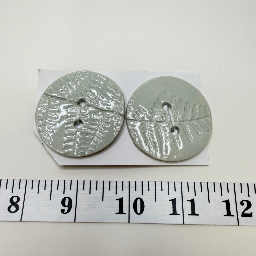 2 Hole Button - 50MM - Light Mint - 2 Pack - True Deadstock supplies Fabric by private - Sustainable Textile | FABCYCLE