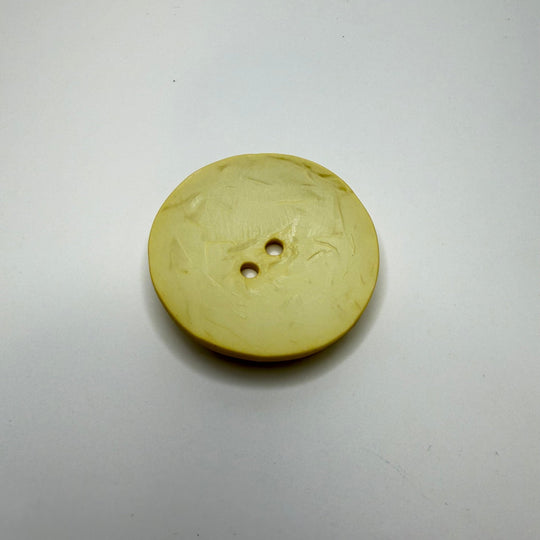 2 Hole Button - 60MM Plastic - Dark Cream - True Deadstock supplies Fabric by private - Sustainable Textile | FABCYCLE