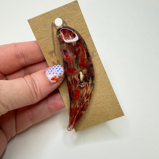 2 Hole Button - 80MM - Red Multi - True Deadstock supplies Fabric by private - Sustainable Textile | FABCYCLE