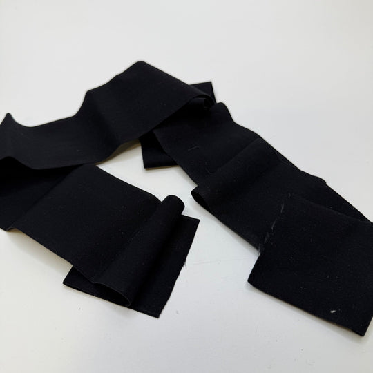 2 ½" Knitted Elastic - Black - 1M Bundle - True Deadstock supplies Fabric by private - Sustainable Textile | FABCYCLE