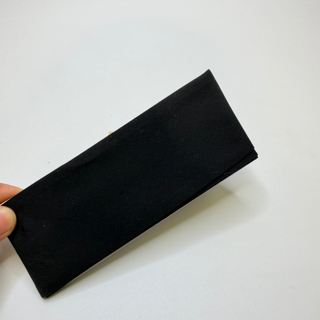 2" Single Fold Woven Bias Tape - Black - 2M Bundle - True Deadstock supplies Fabric by private - Sustainable Textile | FABCYCLE