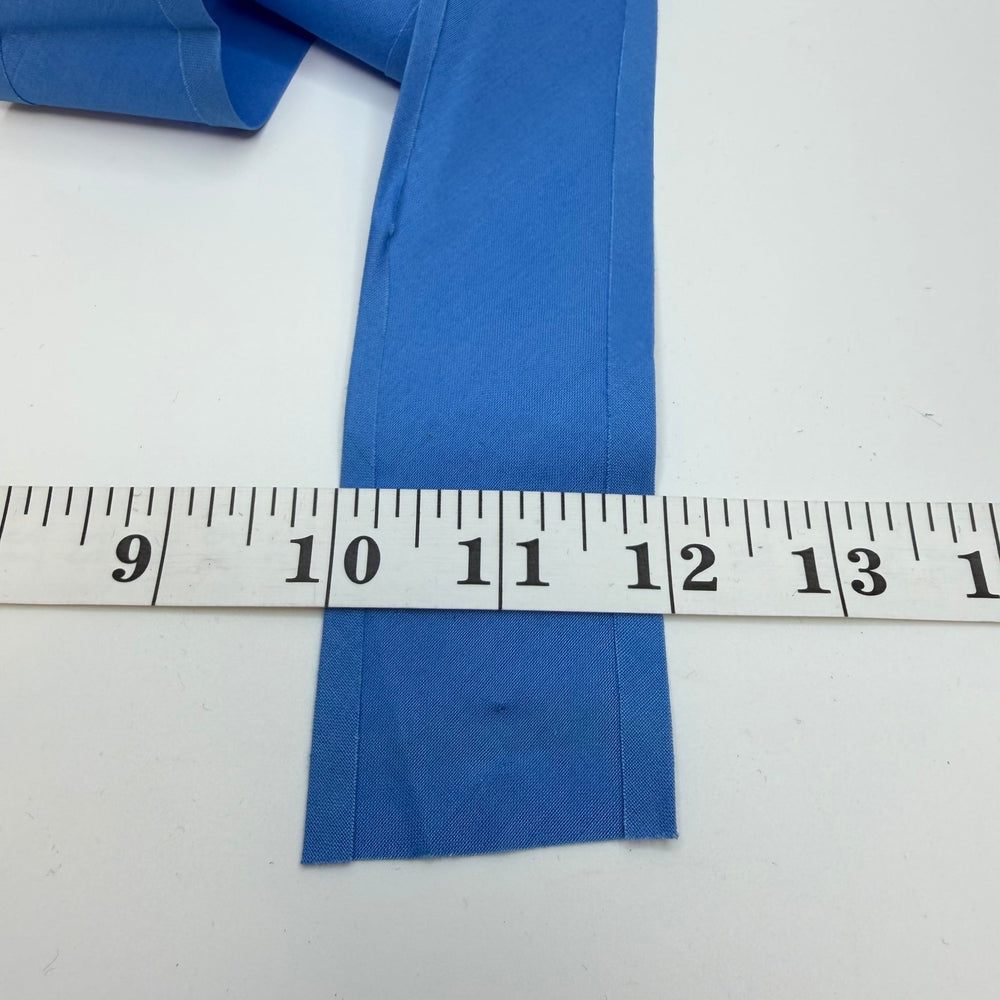 2" Single Fold Woven Bias Tape - Blue - 1.6M Bundle - True Deadstock supplies Fabric by private - Sustainable Textile | FABCYCLE
