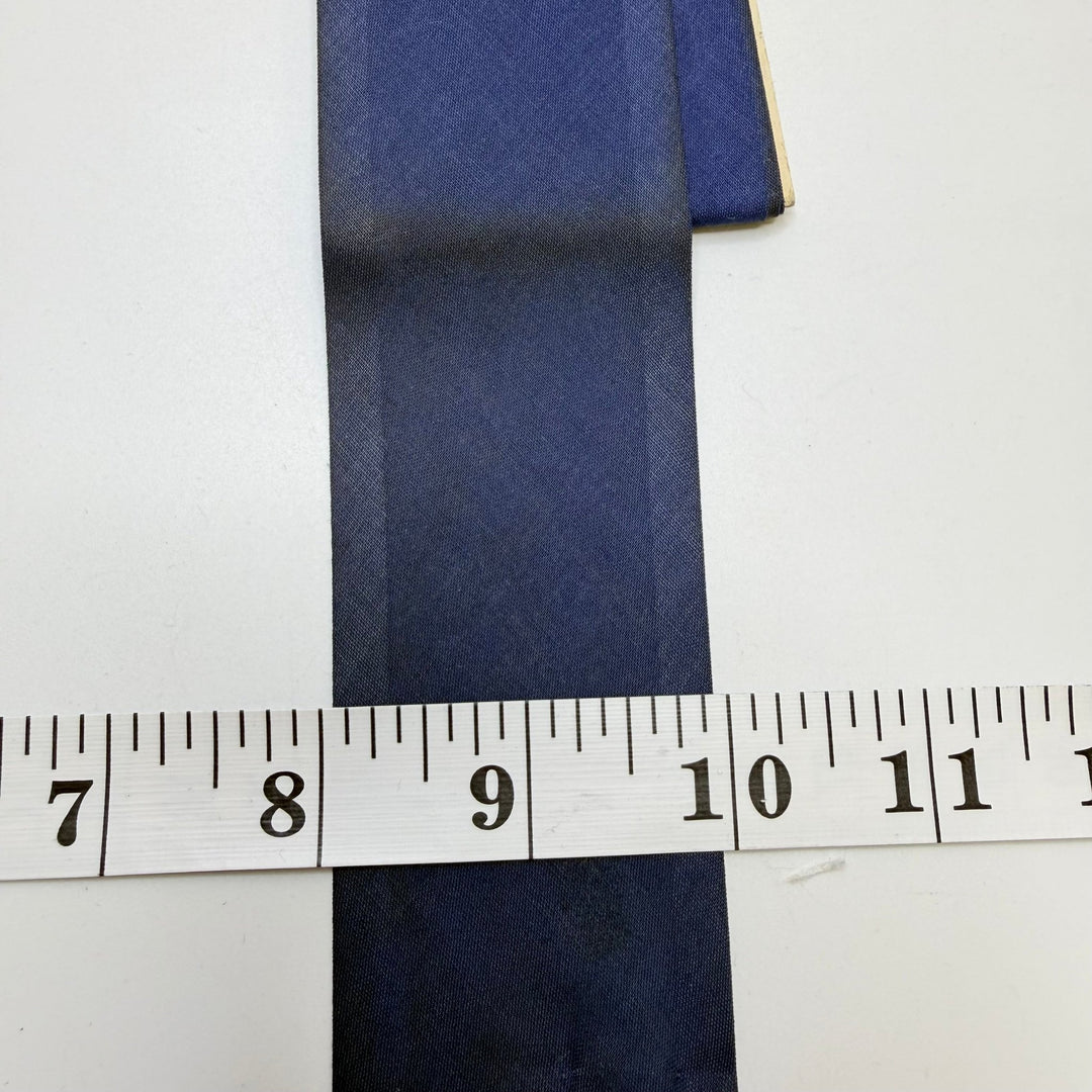 2" Single Fold Woven Bias Tape - Navy - 1.6M Bundle - True Deadstock supplies Fabric by private - Sustainable Textile | FABCYCLE