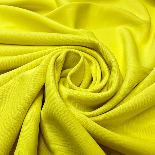 Matching Jogging Tops - Jersey Polyester Blend Knit - Yellow/Green - Bundles
