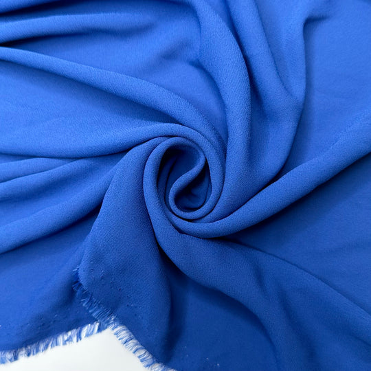 Catching Some Ways - Chiffon Polyester Blend Woven - Blue - 1.7M Bundle