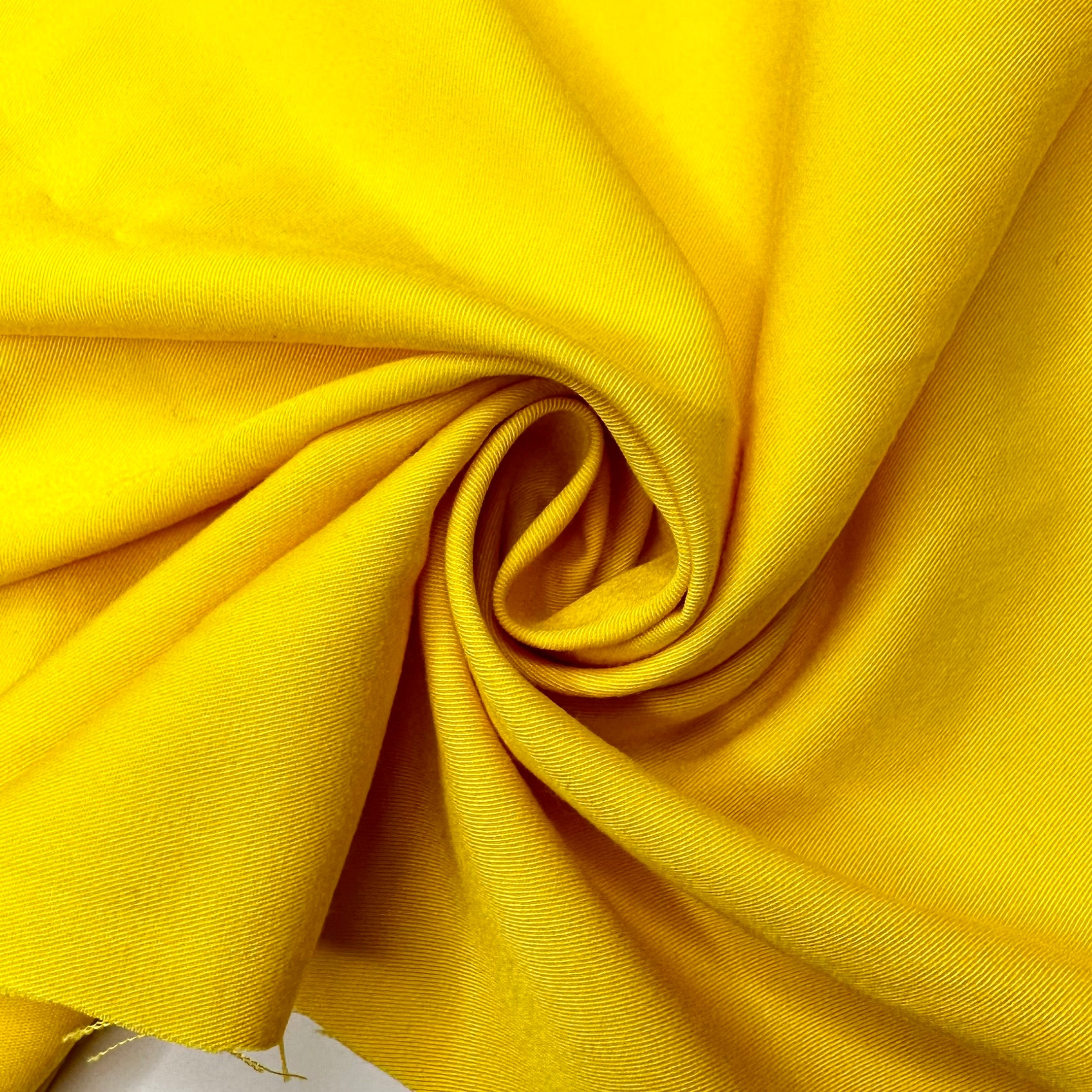 Floating Into Summer - Brushed Polyester Blend Woven - Yellow - 1.2M ...