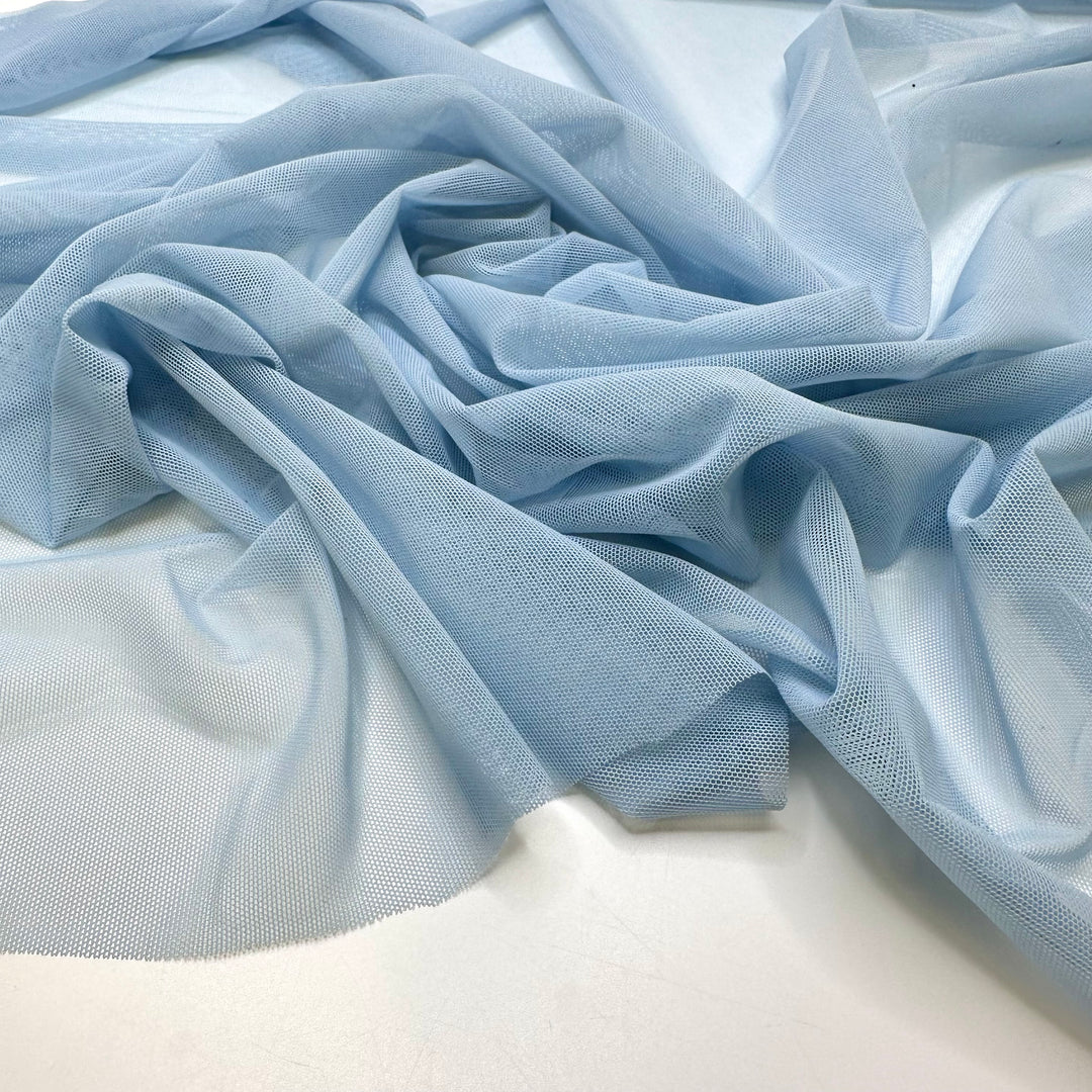 Clear Skies Ahead - Mesh Poly/Spandex Knit - Light Blue - Bundles