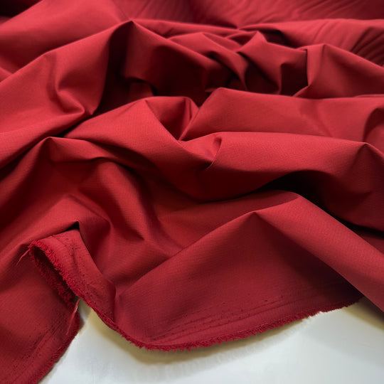 Pass The Aloe Vera - Water Resistant Polyester Blend Woven - Dark Red - 2.25M Bundle