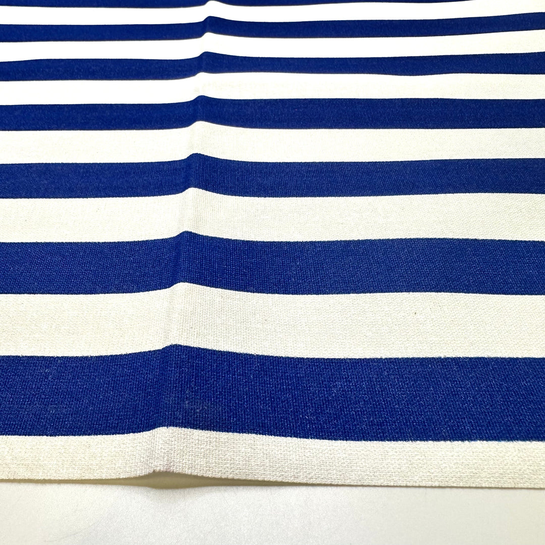 Rainy Days Are For Quilting - Water Resistant Polyester Blend Woven - Blue/White Stripes - 1.8M Bundle