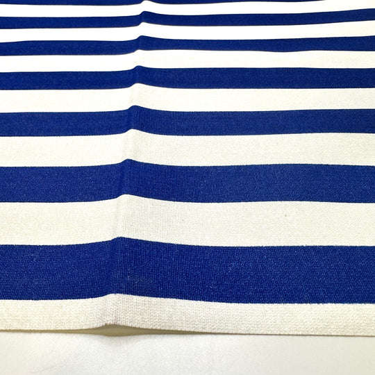 Rainy Days Are For Quilting - Water Resistant Polyester Blend Woven - Blue/White Stripes - 1.8M Bundle
