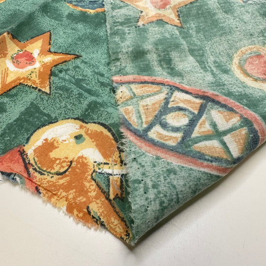 Quilting With The Kids - Cotton Blend Woven - Green Multi Abstract - Bundles