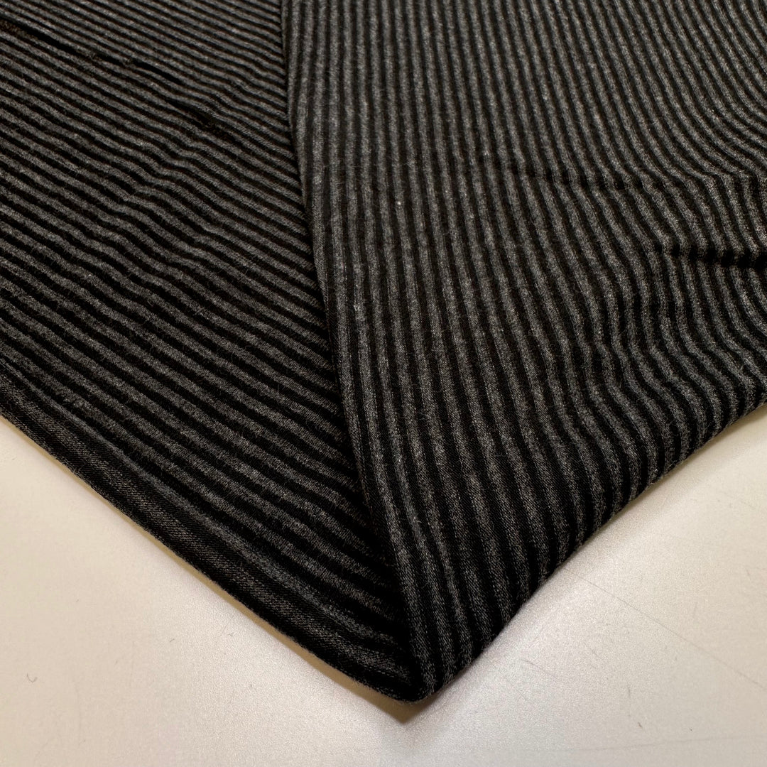 Exploring A Cave System - Bamboo Knit - Dark Black/Grey Stripes - Bundles