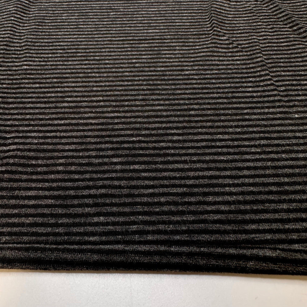 Exploring A Cave System - Bamboo Knit - Dark Black/Grey Stripes - Bundles