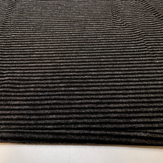 Exploring A Cave System - Bamboo Knit - Dark Black/Grey Stripes - Bundles