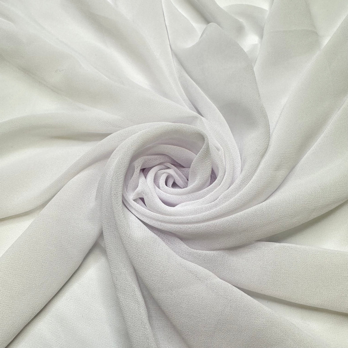 Floating On A Cloud - Crepe Poly Woven - White - 1.55M Bundle