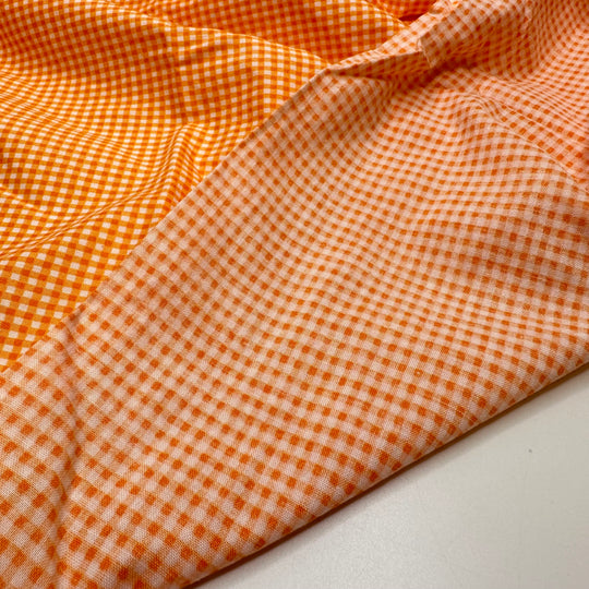 UB - Orange Soda - Cotton Woven - White/Orange Gingham - 2M Bundle